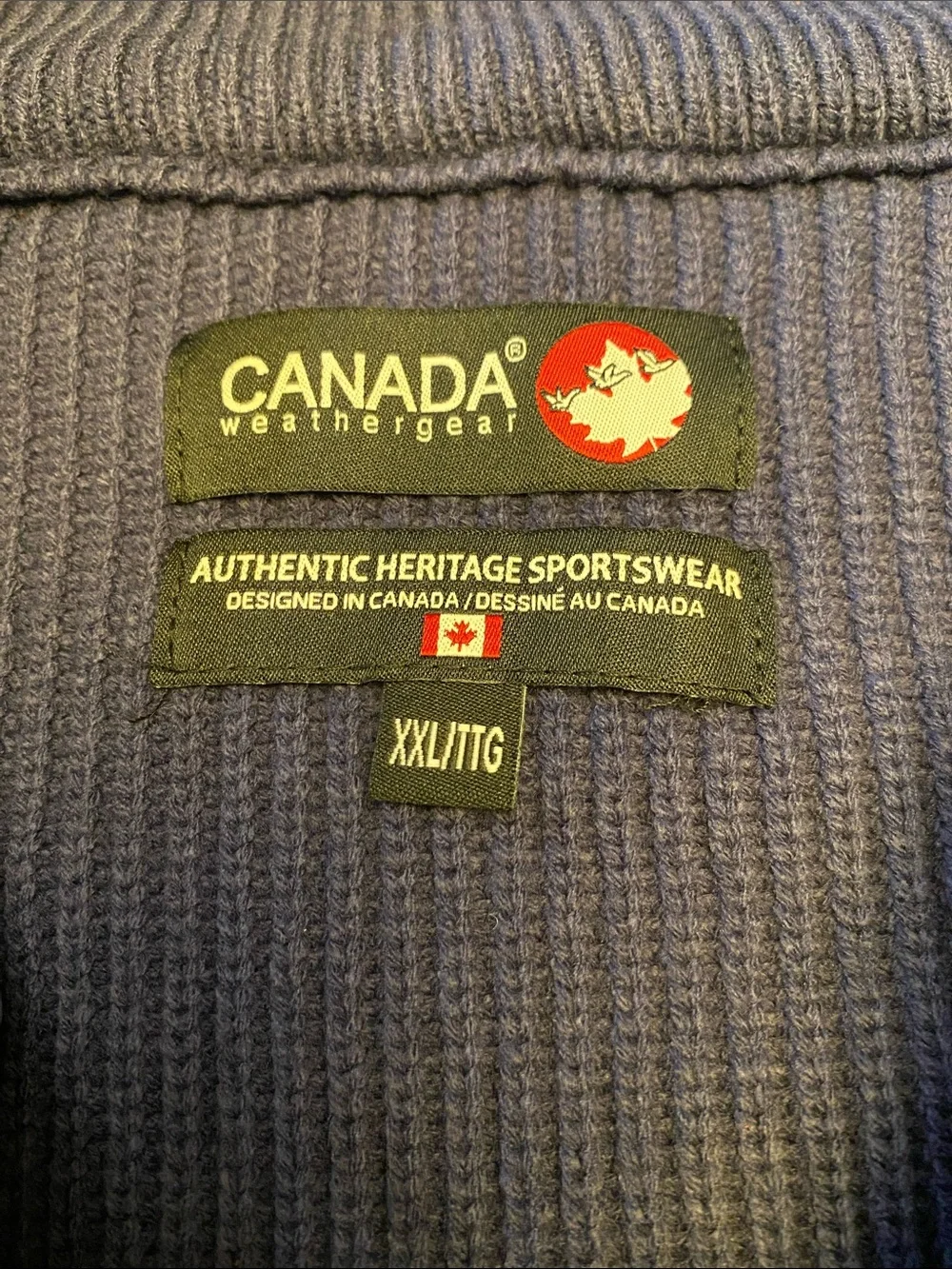 🆕 Canada Full zip Puffer Sweater NWT 2XL XXL